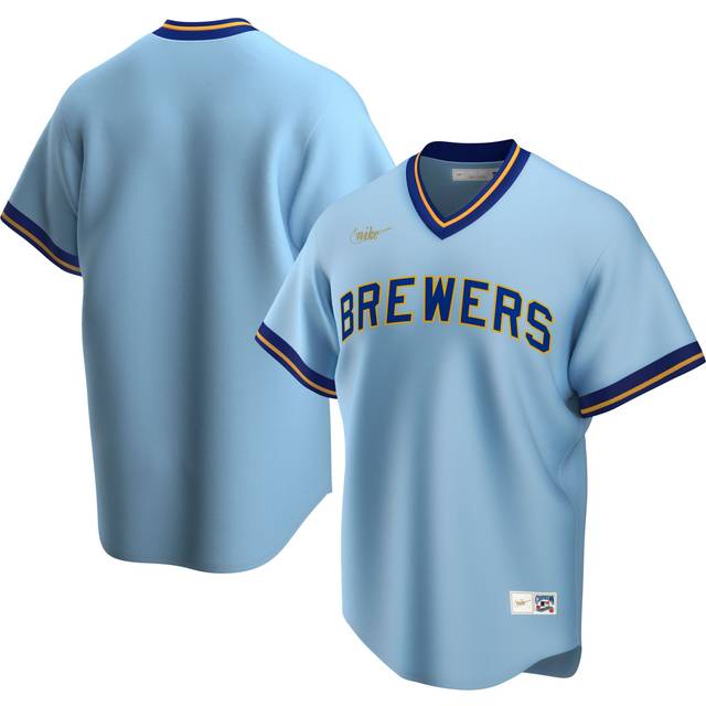Milwaukee Brewers Nike Official Replica Cooperstown 1982 Jersey - Mens