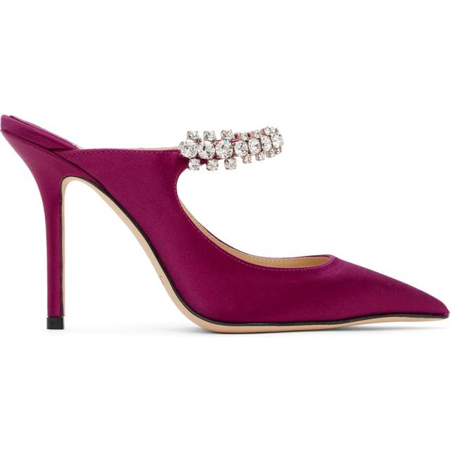 Jimmy Choo Pink Bing 100 Heels - Boysenberry - IT 37.5