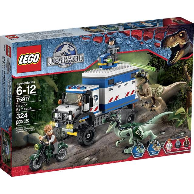 LEGO Jurassic World Raptor Rampage 75917 Building Kit