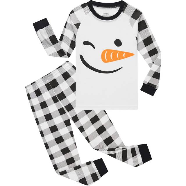Christmas Little Boys Girls Pajamas Cotton Kids Pjs Toddler Sleepwear Pant Set Size 5t