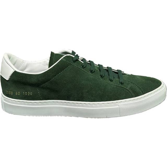 Sneakers retro low suede grön