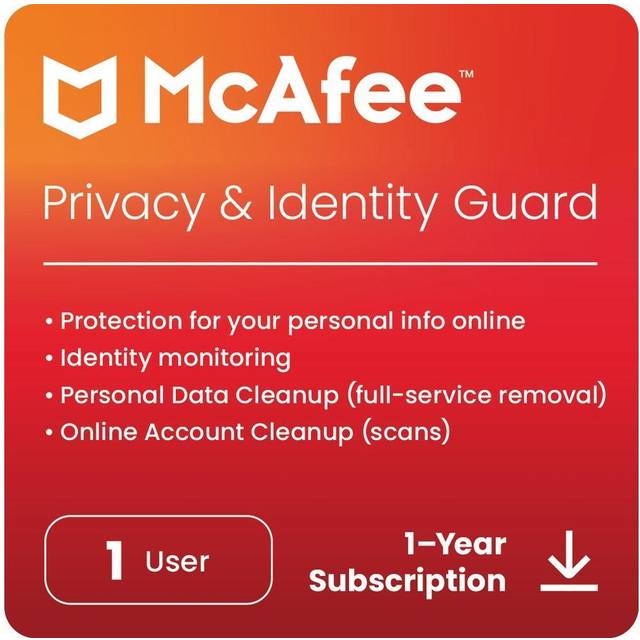 MCAFEE Privacy & Identity Guard - 1 year (auto-renewal) for 1 user (download)