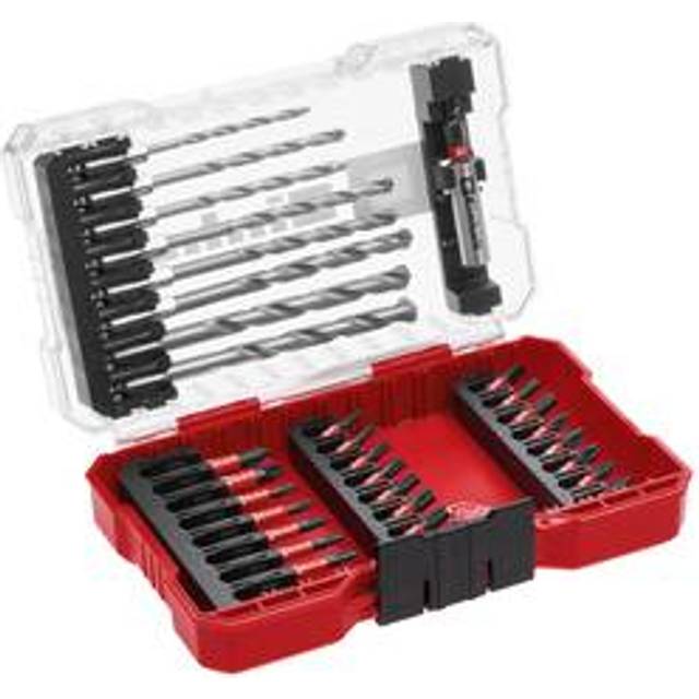 Einhell 33 Piece Hex Shank Screwdriver and Masonry Drill Bit Set in M Case
