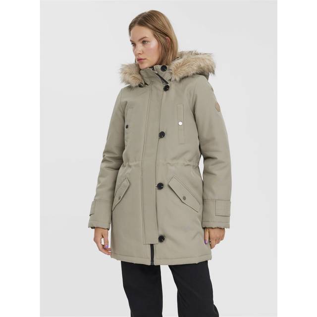 Vero Moda - Parkas vmStorm 3/4 Parka - Beige