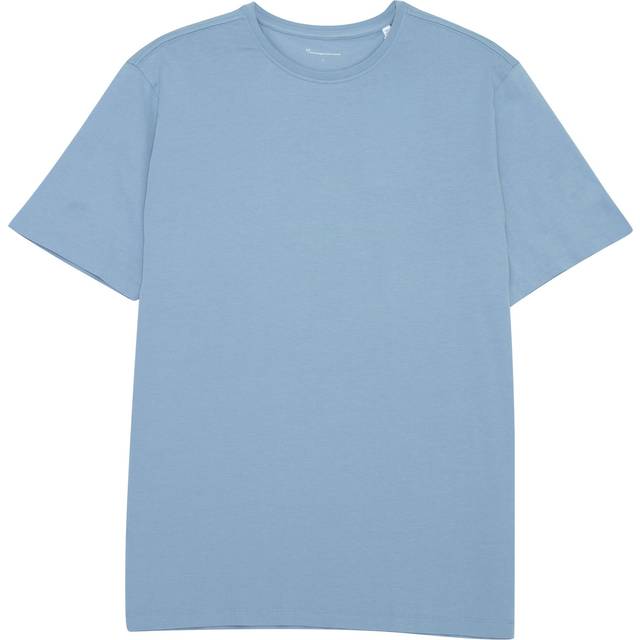 Knowledge Cotton Apparel Agnar Basic Tshirt - Regenerative Organic Certified™ Gots/vegan Herr Kortärmade Stl. XXXL Från Magasin - Asley Blue (XXXL)