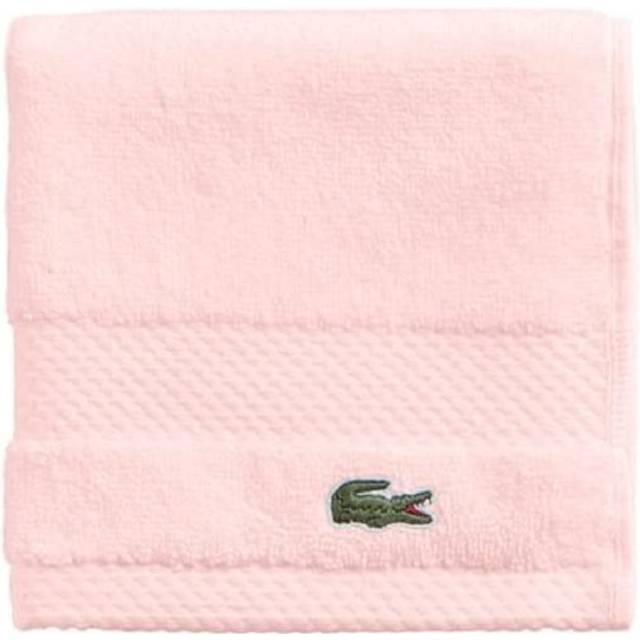 "Lacoste Heritage Supima Cotton Wash Cloth  Light Pink  13"""""""" x 13"""""""""
