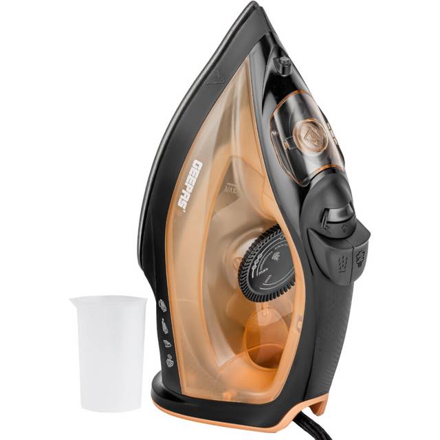 GEEPAS 2-in-1 Clothes Steam Press & Dry Iron 1800W - Gold (0.70kg)