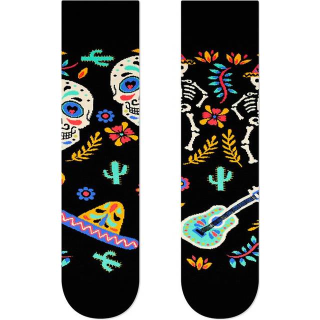 (Musical Skeleton) Skeleton ab tide socks asymmetric mandarin duck socks cotton street mid-high couple socks,men's socks,women's socks