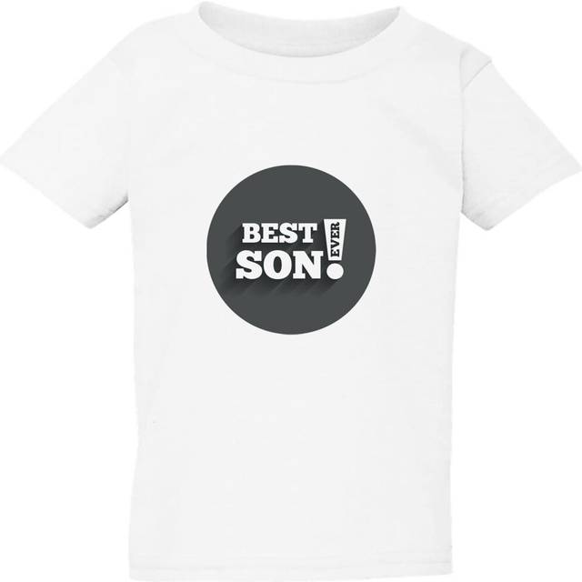 (Medium / 3T / 2-3 YO) Best Son Ever In The World Childrens Gift White Kids Boys Girls T Shirt Tee Top