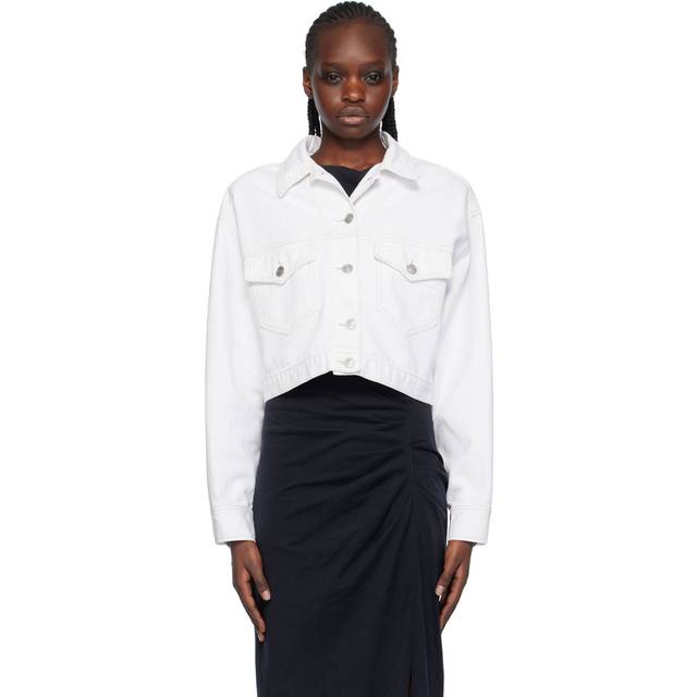 Isabel Marant White Tadia Denim Jacket - 20WH WHITE - FR 40