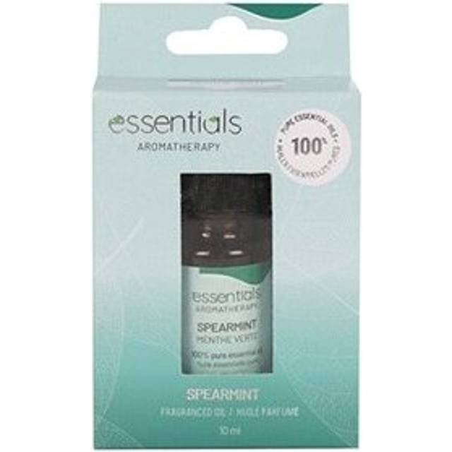 (Spearmint & Rosemary) TWO 10ML PURE ESSENTIAL AROMATHERAPY OILS + HEART SHAPED OIL BURNER