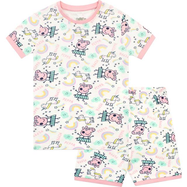 Unicorn Cosy Snuggle Fit Short Pyjamas - Pink - 7-8 Years