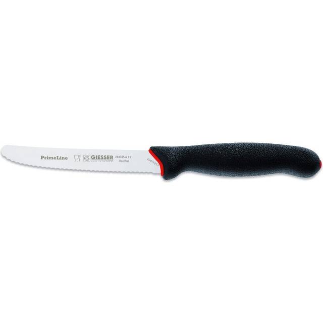 Giesser PrimeLine Black Serrated Tomato Knife 11cm (Each)