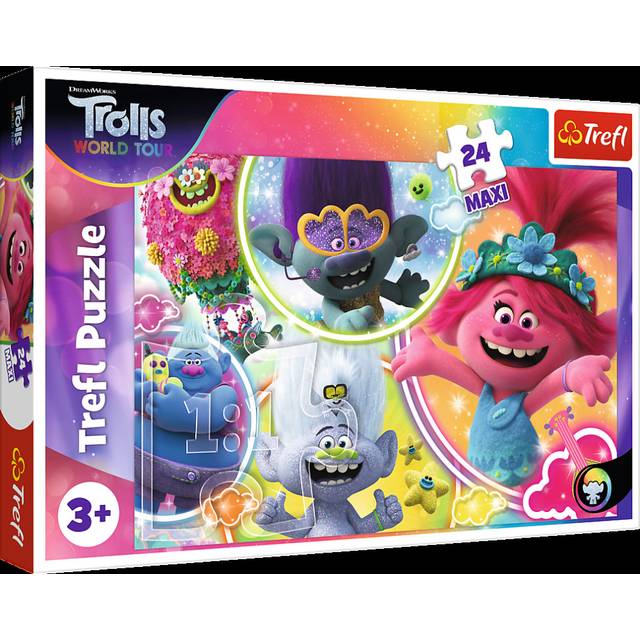Trefl 24 Maxi Piece Kids Large Universal Trolls World Tour Music Jigsaw Puzzle