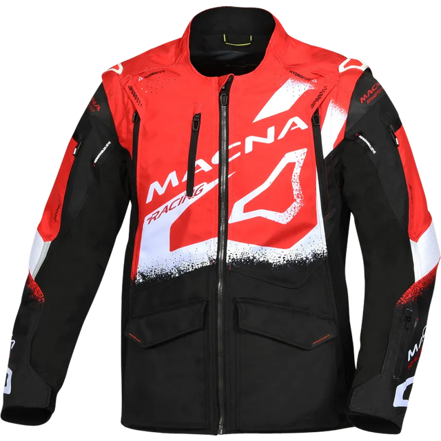 Macna Landmark Endurojacka Svart-Röd-Vit 2XL