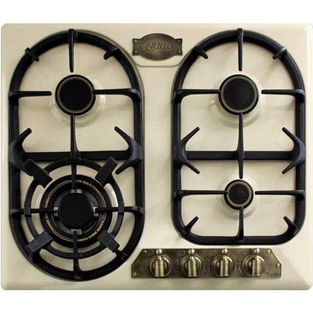 Kaiser Empire 59cm Enamelled Ivory Cooktop | 4 Burner Gas Hob