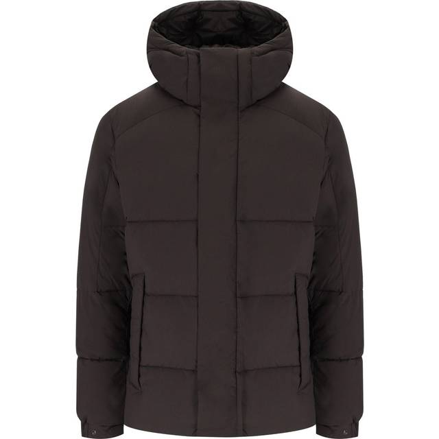 SAVE THE DUCK NARCISSUS BROWN HOODED PADDED JACKET