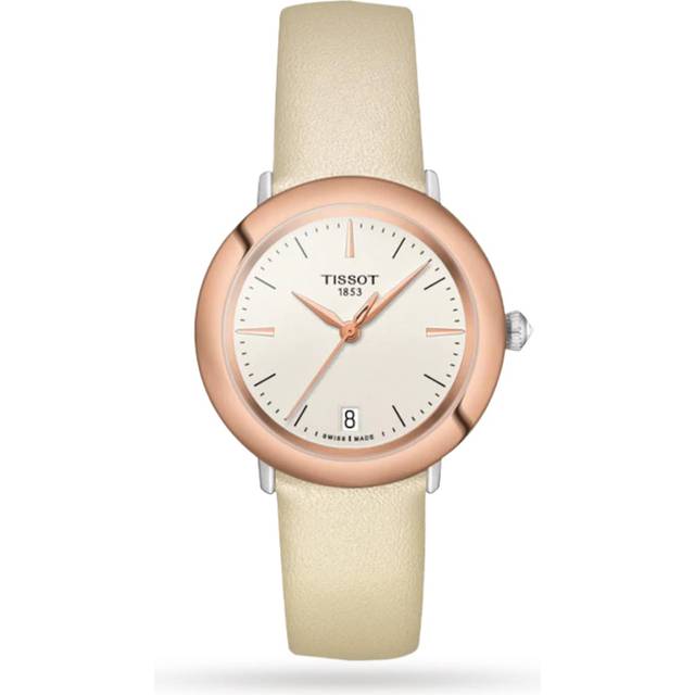 T-Gold Glendora 18K Gold 33mm Ladies Watch Cream