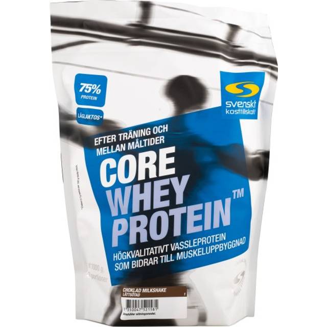 Core Whey Protein, Choklad Milkshake Lättsötad, 1 kg