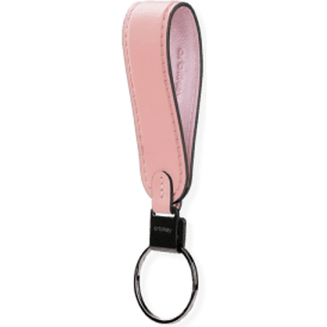 Orbitkey - Leather Loop Keychain, Cotton Candy