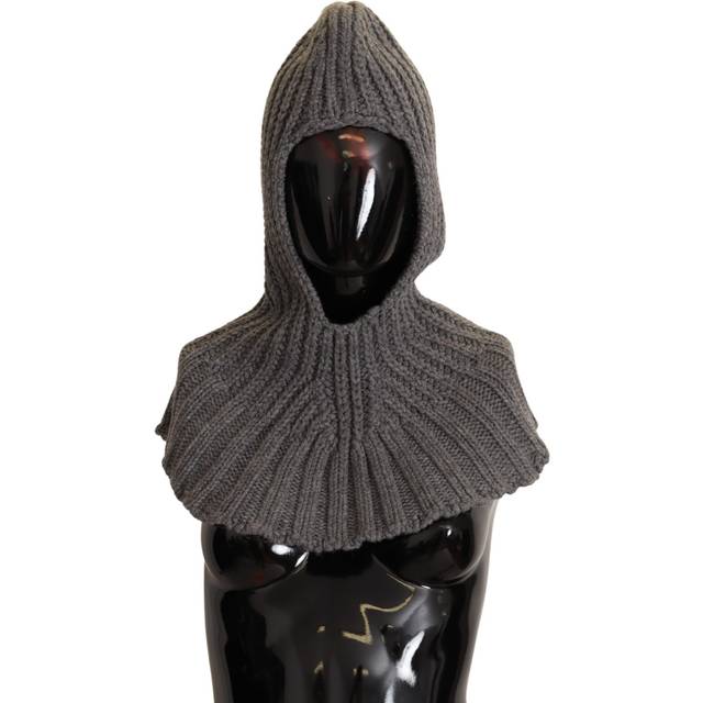 Dolce & Gabbana Gray 100% Cashmere Knitted Wrap One Size Scarf