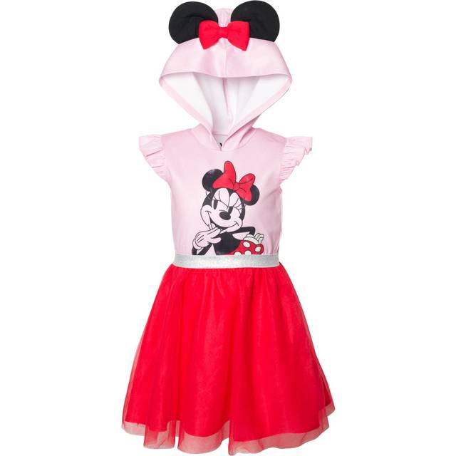 Disney Minnie Mouse Little Girls Mesh Cosplay Tulle Dress Pink 6