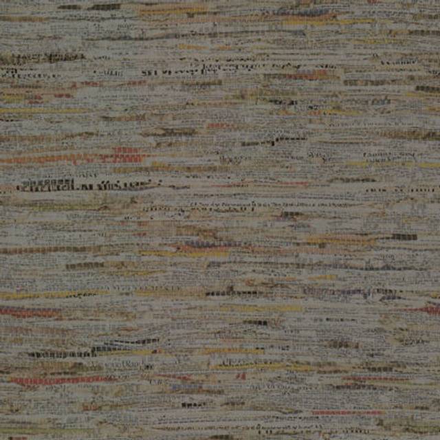 Grey Foil Shredded News Paper Wallpaper Modern Washable Wall Covering