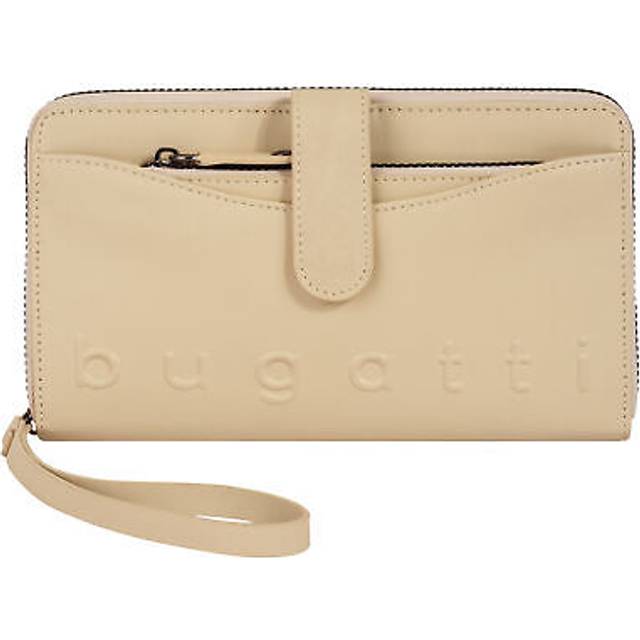 Bugatti Daphne Wallet RFID protection Leather 19 cm beige