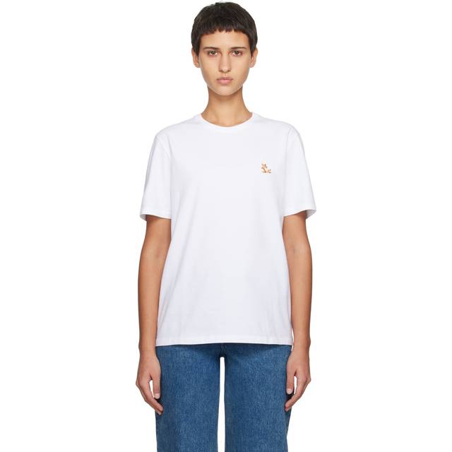 Maison Kitsuné, Topp, Herr, XL, Bomull, Chillax Fox Patch Regular T-Shirt