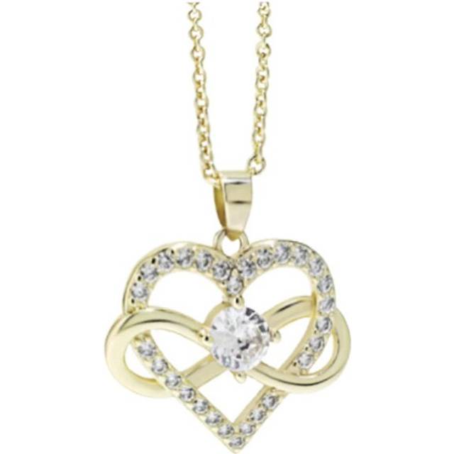 (gold) Infinite Heart Pendant Necklace