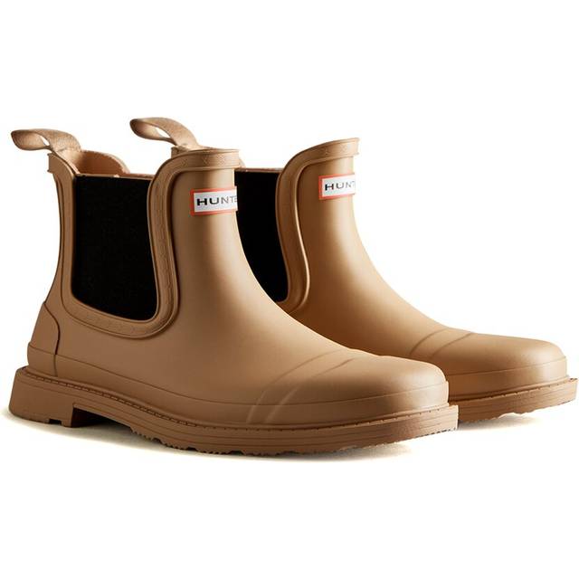 Hunter Commando Womens Brown Chelsea Boots - Size UK 7