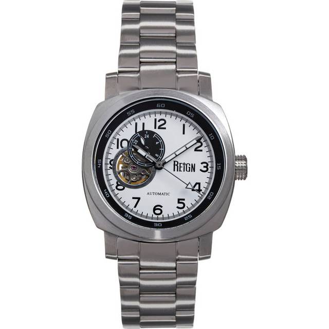 Impaler Semi-Skeleton Bracelet Watch - White/SIlver - One Size