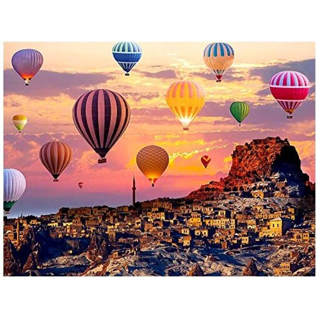 Vicloon 1000 Piece Jigsaw Puzzles, Hot Air Balloon Puzzles for Adults and Teenagers, Puzzle Sets for Challenging Puzzle Game and Family Play (70x50cm)