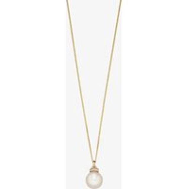 9ct Gold Diamond And Freshwater Pearl Pendant GP2120W GN141