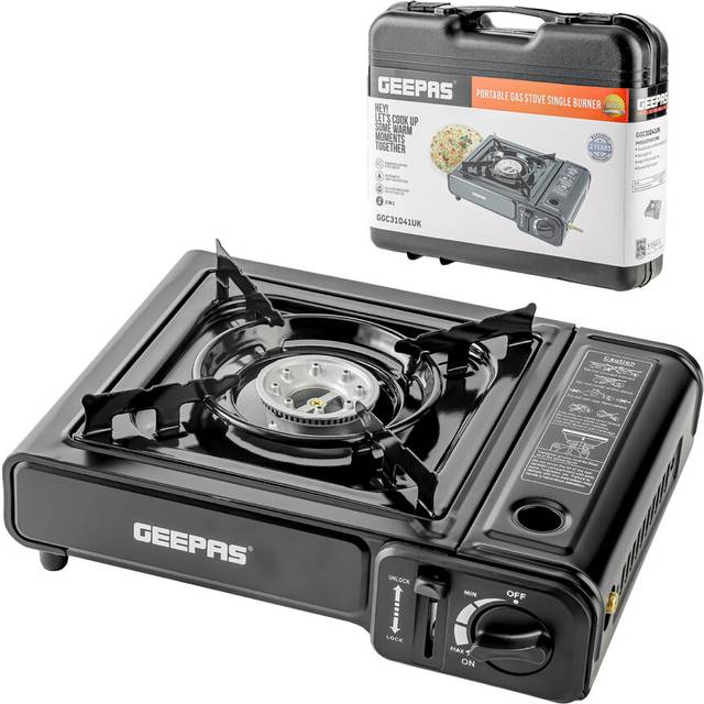 2-In-1 Single Camping Gas Stove With Carry Case