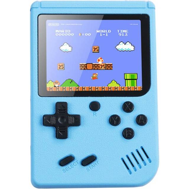 (Blue) Classic Games Handheld Retro Video Game Console Gameboy Collection Kids Gifts