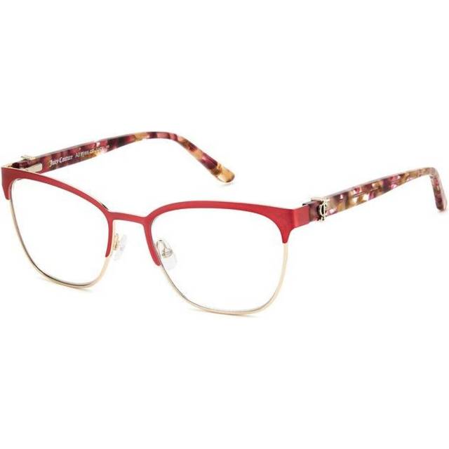 Juicy Couture JU 246/G 7BL Women&#39;s Eyeglasses Burgundy Size 54 (Frame Only) - Blue Light Block Available - Matte Burgundy Gold (54)