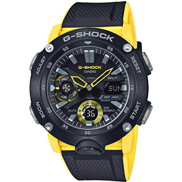 [CASIO] G-SHOCK Men's Watch GA-2000-1A9JF Carbon Core Guard, Yellow, Japanese Model