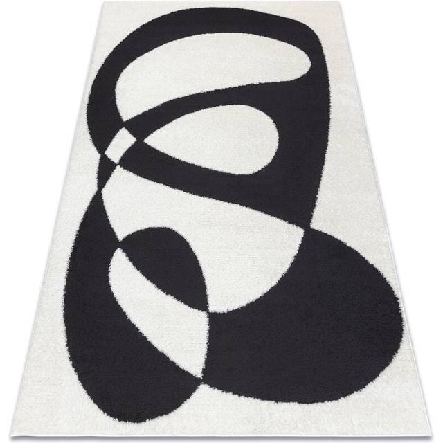 Rugsx - Carpet mode 8531 abstraction cream / black black 200x290 cm