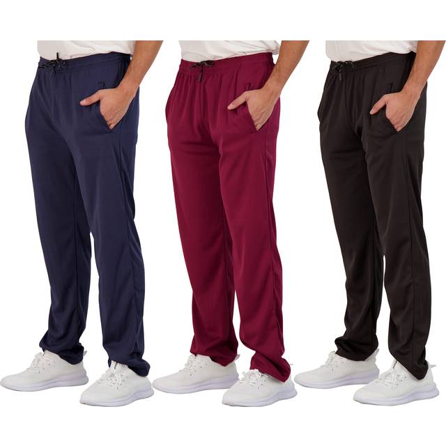 3 Pack: Boys Active Mesh Sweatpants Track Pant Basketball Athletic Fashion Teen Pants Soccer Casual Girls Lounge Open Bottom Running Boy Track Kids Po