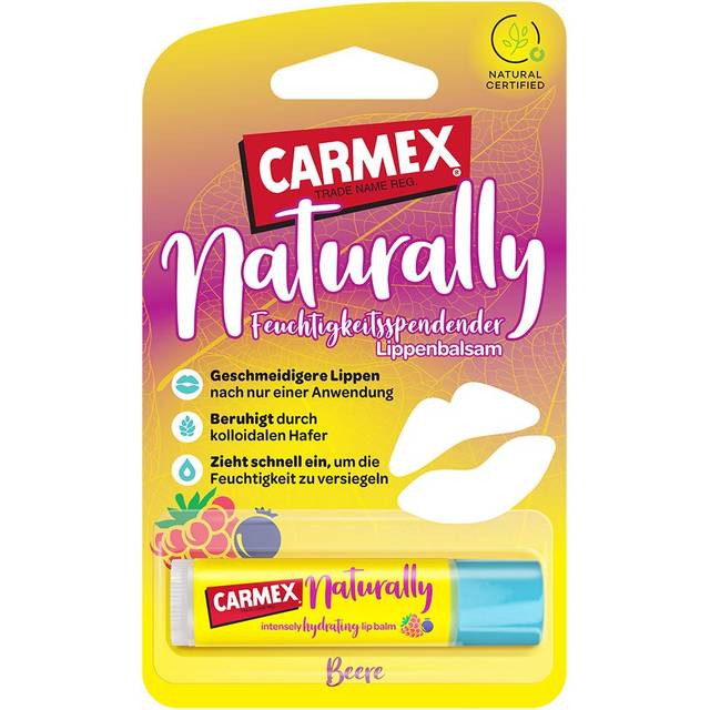 Carmex Naturlig pinne bär – naturlig läppvård för ett smidigt resultat – 1 styck à 4,25 g