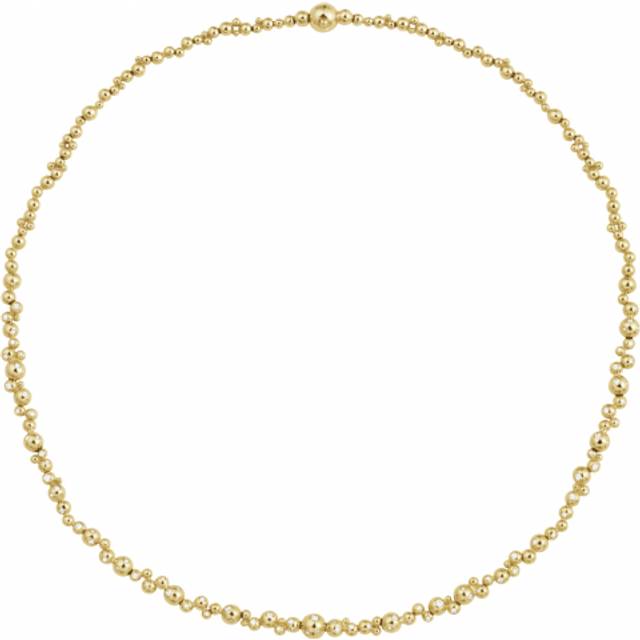 Halsband moonlight grapes slim gult guld
