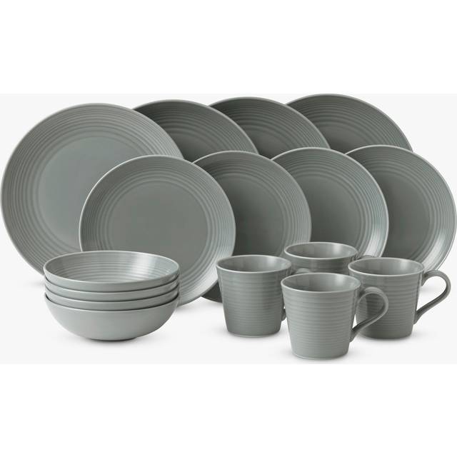 Royal Doulton, Gordon Ramsay Maze - Dinnerware Set - Dark Grey (16)
