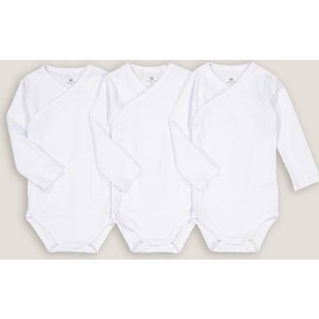 Pack of 3 Newborn Bodysuits in Organic Cotton - White - 12M (74CM)