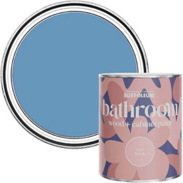 Rust-Oleum Bathroom Wood & Cabinet Paint, Matt Finish - CORNFLOWER BLUE - 750ml - Blue