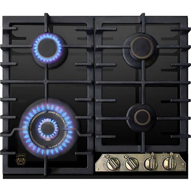 Kaiser Empire 4 Burner 58cm Turbo Gas Hob - Black