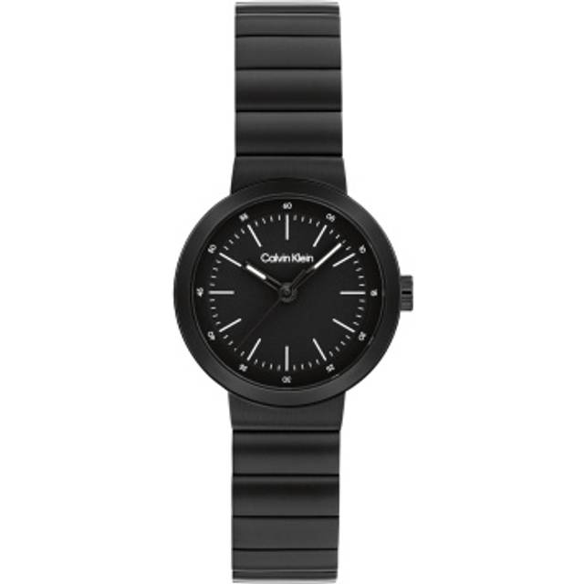 Minimal Link Bracelet Watch - Black - One Size