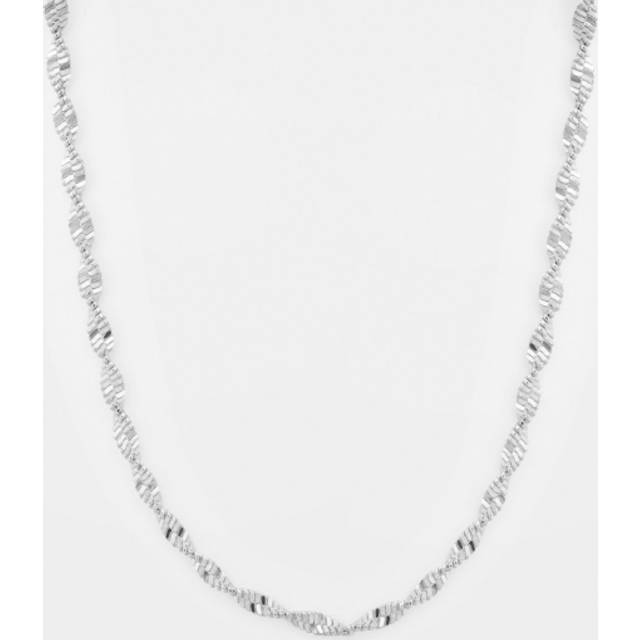 Halsband herringbone twisted necklace silver