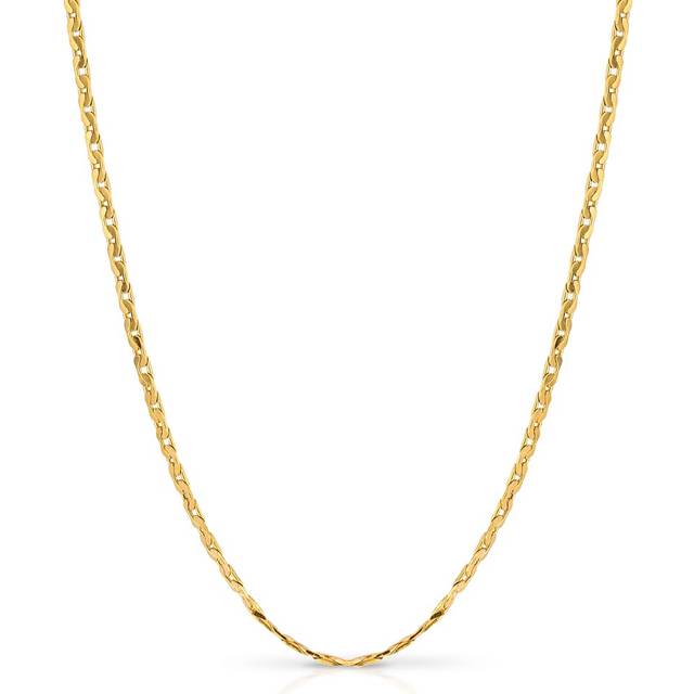 Fred Bennett Gold Plated Anchor Chain Necklace - gold/silver
