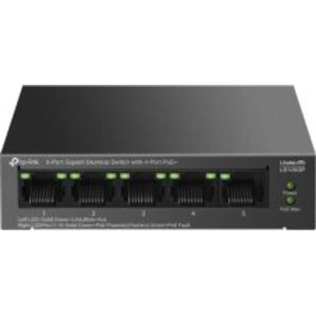 Tp-link ls105gp 5 port gigabit poe switch, 4x gigabit poe+ ports, 802.3af/at ...